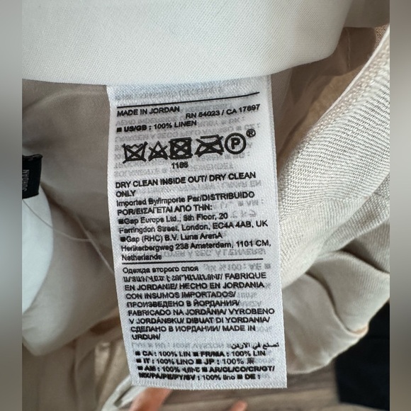 Banana Republic NWT PALMA STRAIGHT-LEG LINEN PANT Size 6 - Picture 7 of 11